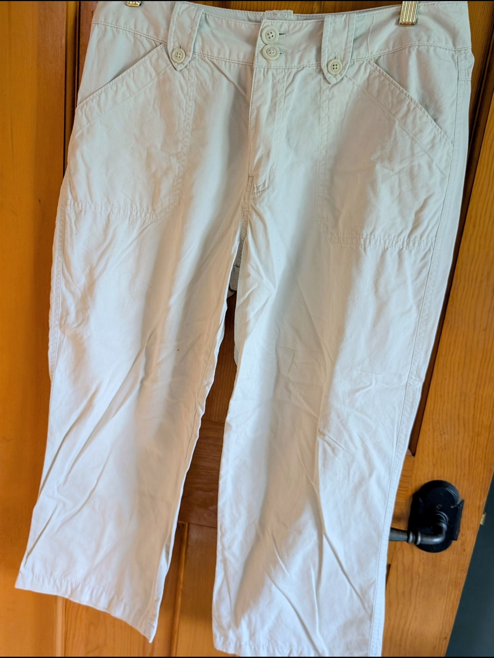 Fashion Bug White Cropped Women's Pants